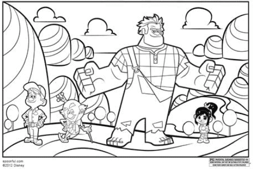 FREE Wreck-It Ralph Coloring Pages