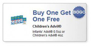 Children's Advil Buy One Get One FREE Coupon