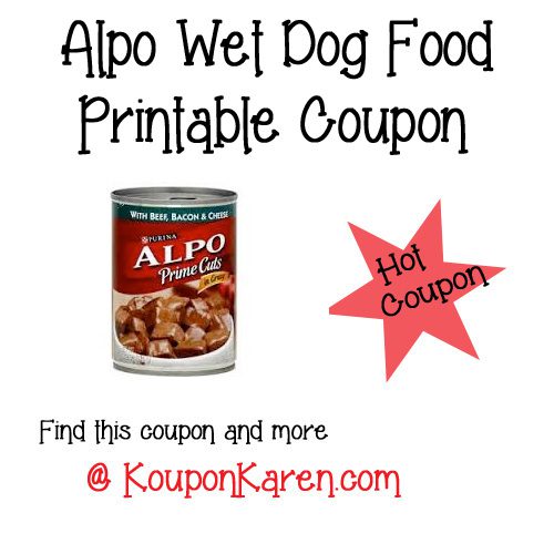 Printable coupons alpo dog food