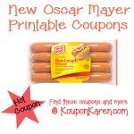 Oscar Mayer Printable Coupon