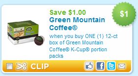 Printable Coupon Alert Green Mountain Coffee K Cups
