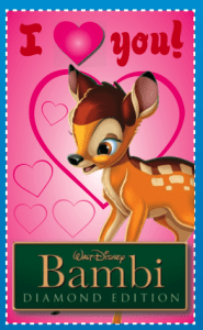 FREE Bambi Valentine's Day Cards