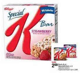Special K Bars only $2.00 at Walgreens