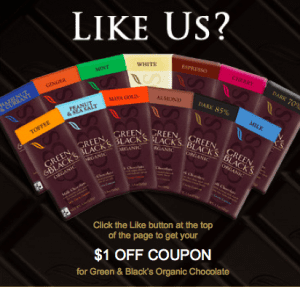 Green & Black's Organic Chocolate Printable Coupon