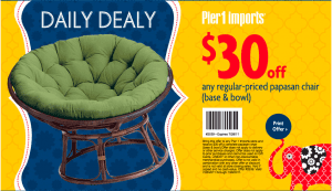 Pier 1 Imports Papasan Chair Printable Coupon