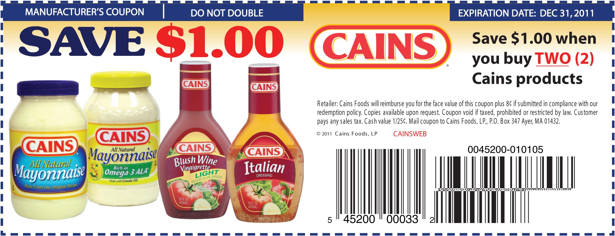 Cains Printable Coupons Koupon Karen