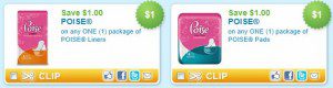 Poise Printable Coupons