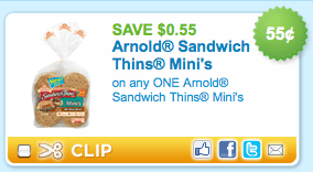 Arnold Sandwich Thins Minis Printable Coupon