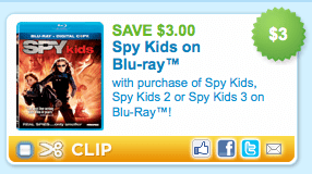 Spy Kids Movies Blu-ray DVD Coupon