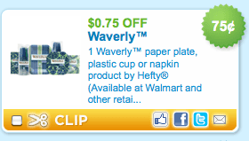 Waverly Paper Plates, Cups, or Napkins Printable Coupon