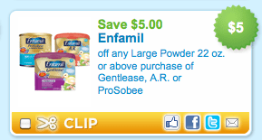 Enfamil Formula Printable Coupon