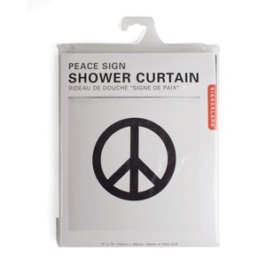 *HOT DEAL* Fab.com: FREE $30 Credit + 45% off  Peace Sign Shower Curtain