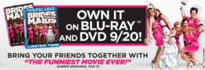 Bridesmaids DVD or Blu-ray Printable Coupon