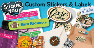 Jasmere: 57% off customized stickers from StickerYou!