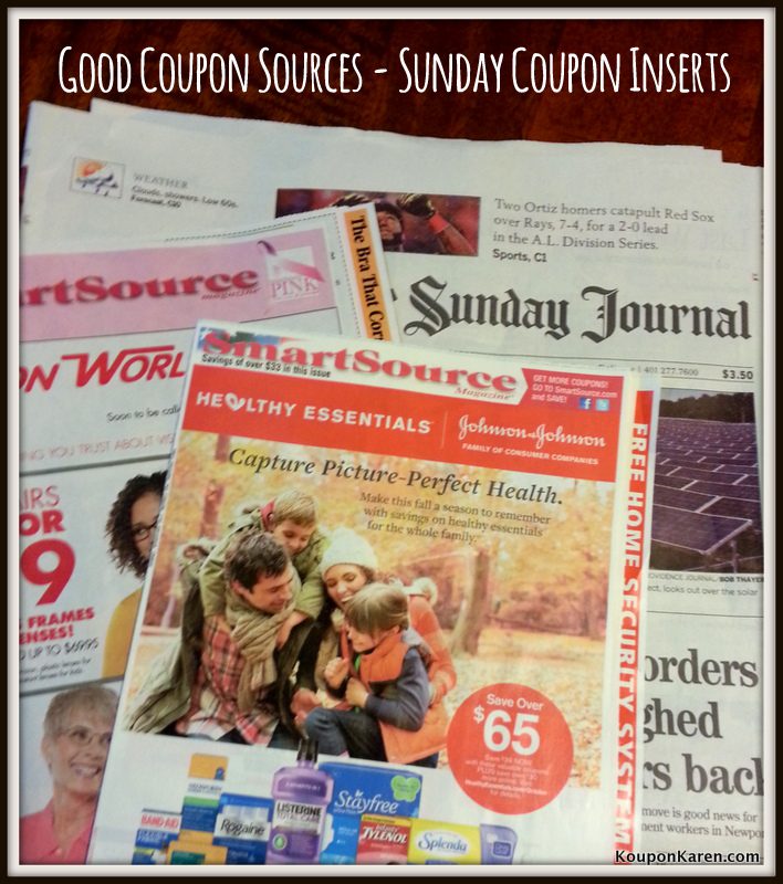 Coupon Basics: Sunday Coupon Inserts