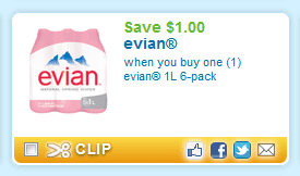 Evian Water Printable Coupon