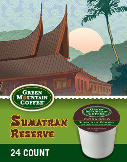 Sumatran K-cups only $11.99 per Box of 24