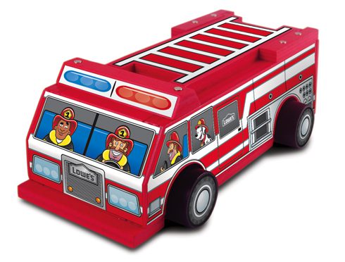 FREE Fire Truck Workshop for Kids at Lowe’s 9/22