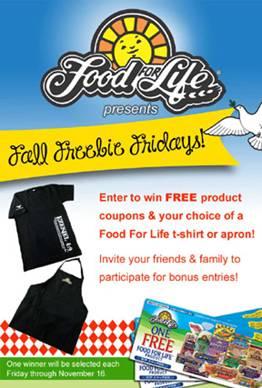 Win FREE Products & Coupons from Food For Life