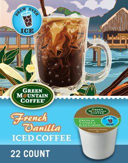 Green Mountain French Vanilla Iced Coffee K-Cup Sale at Cross Country Cafe