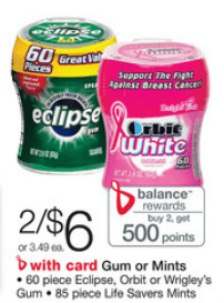 Eclipse or Orbit Car Cup only $2.25 each with Printable Coupon starting Sunday 10/28