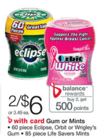 Eclipse or Orbit Car Cup only $2.25 each with Printable Coupon at Walgreens