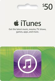 $50 iTunes Gift Card for only $40