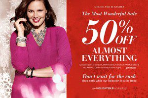 50% off at Lane Bryant