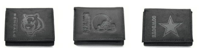 NFL Team Leather Wallets for Only $9.99
