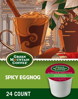 Wacky Wednesday Sale at Cross Country Cafe – Green Mountain Spicy Eggnog KCups for $10.99