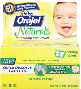 Baby Orajel Naturals Teething Tablets Giveaway (ends 1/28)