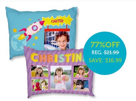 Design your own Pillowcase for only $5 + Shipping ($21.99 value!)