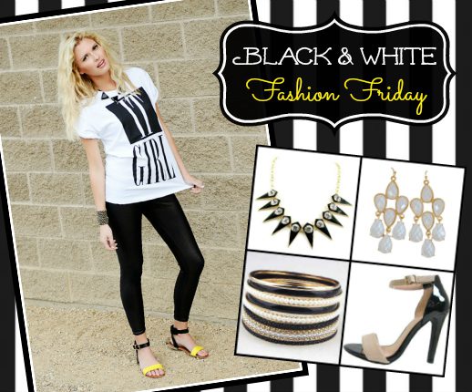Fashion Friday Cents of Style: Black & White Sale + FREE Shipping