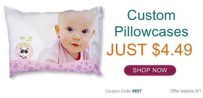 Design your own Pillowcase for only $4.49 + Shipping ($21.99 value!)