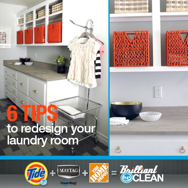 Laundry Room Tips for a Brilliant HE Clean with Tide, Maytag and Home Depot and $50 Home Depot Gift Card Giveaway (ends 8/12)