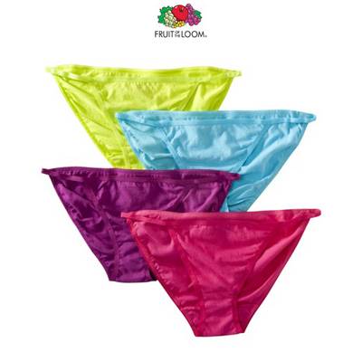 12-Pack of Fruit of the Loom String Bikinis only $12.99 + FREE
