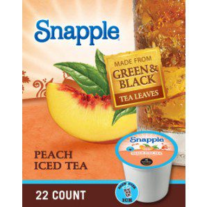 Snapple Brew Over Ice Peach Tea K-Cups for $11.99 per box of 22!