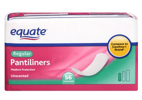 Equate Pantiliners FREE at Walmart