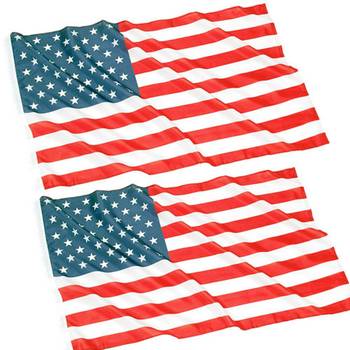 2-Pack Jumbo 3×5 American Flag for $7.99