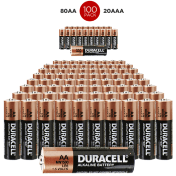 100-Pack of Duracell AA & AAA Batteries for $39.99