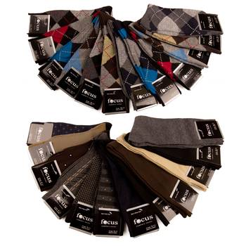 Focus Men’s 12-Pack Dress Socks for $16.99 + FREE Shipping