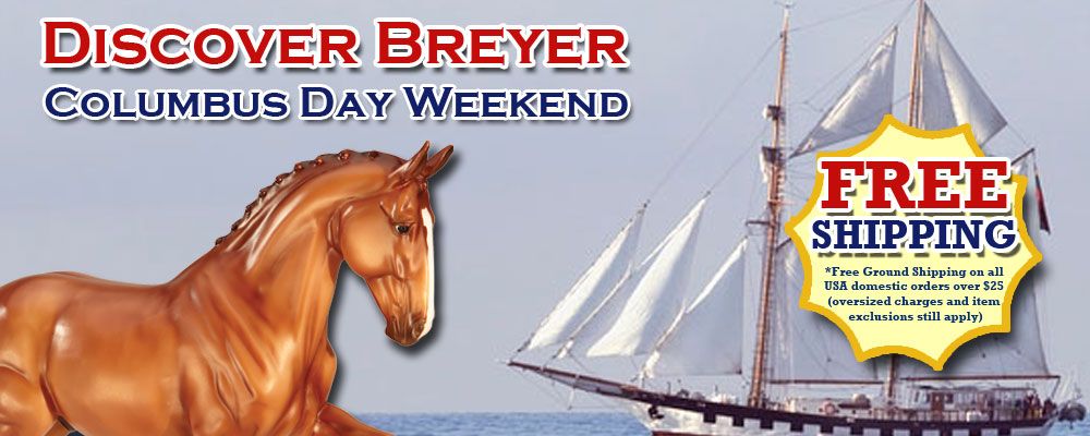 FREE Ground Shipping with $25 Purchase at BreyerHorses.com