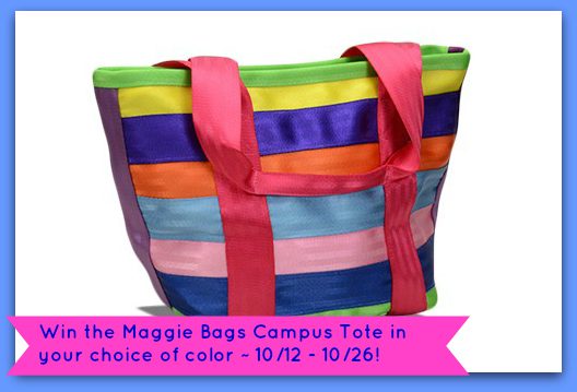 Maggie Bags Campus Tote Giveaway Button