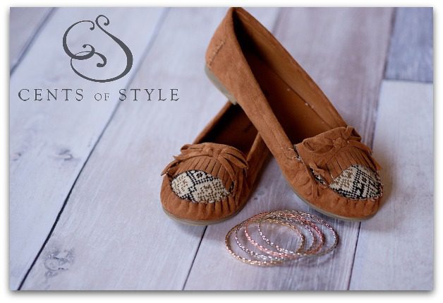 Cents of Style Fashion Friday Sale | Moccasin Shoes + 4 Twisted Bangle Bracelets for $21.95 Shipped