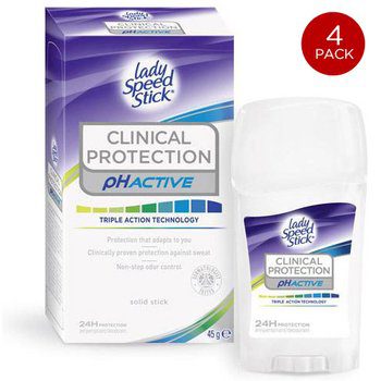4pk Lady Speed Stick Clinical-Strength Anti-Perspirant Deodorant for $12.99 + FREE Shipping