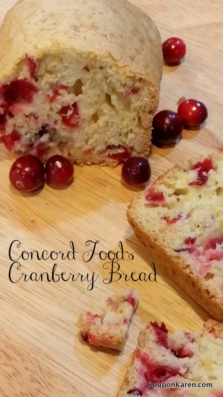 Ocean Spray Cranberries and Concord Foods Bread Mix (Giveaway ends 12/2)