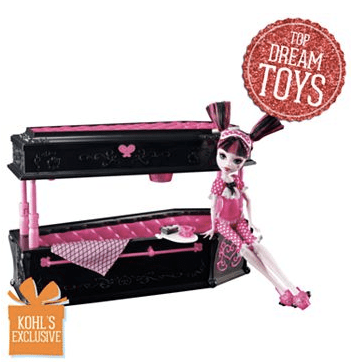 Monster High Draculaura Doll & Jewelry Box Coffin Set for $23.99 + FREE Shipping | Save $26