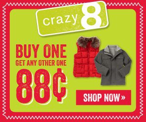 Crazy 8 Buy One Get One for $0.88 Event