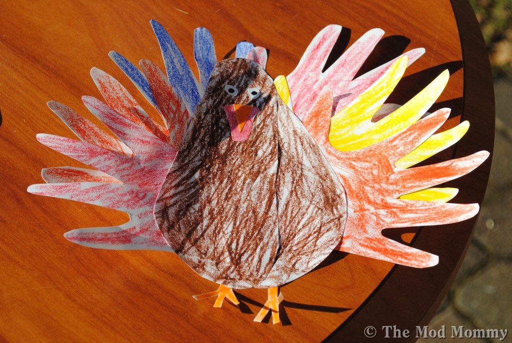 Fall Craft Idea for Kids: Hand and Foot Turkey Craft