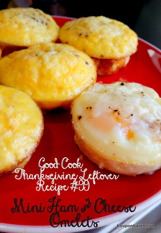 Mini Ham & Cheese Omelets | Good Cook Thanksgiving Leftover Recipe #99